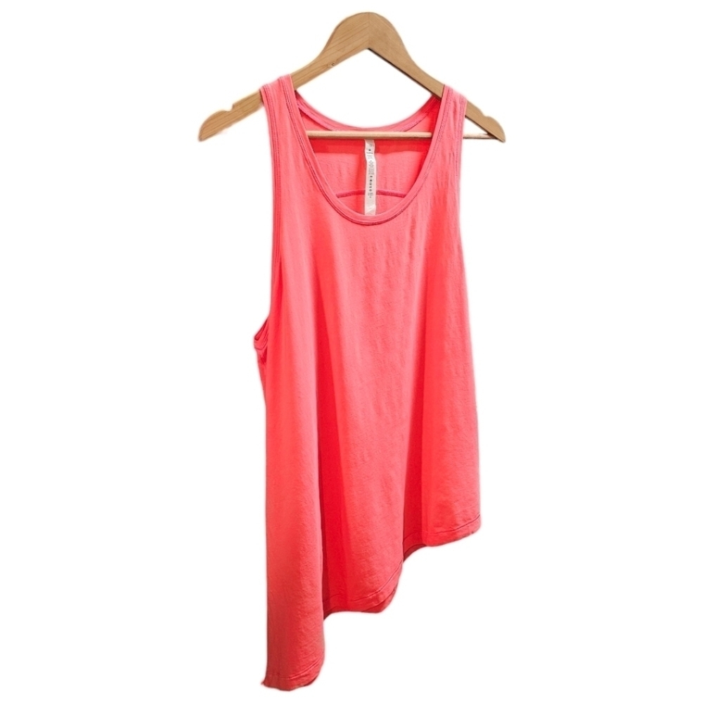 Lululemon Athletica To The Point Side Tie Tank Top In Glossy Pink 10 Pima Cotton - Picture 3 of 10